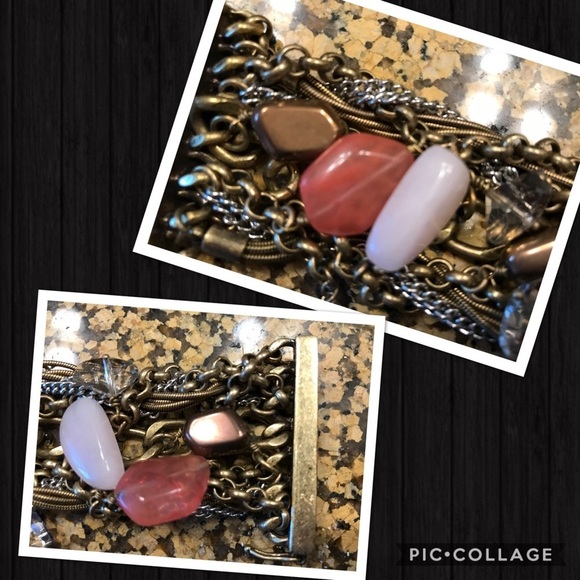 Vintage semi-precious stone bracelet - Picture 5 of 8